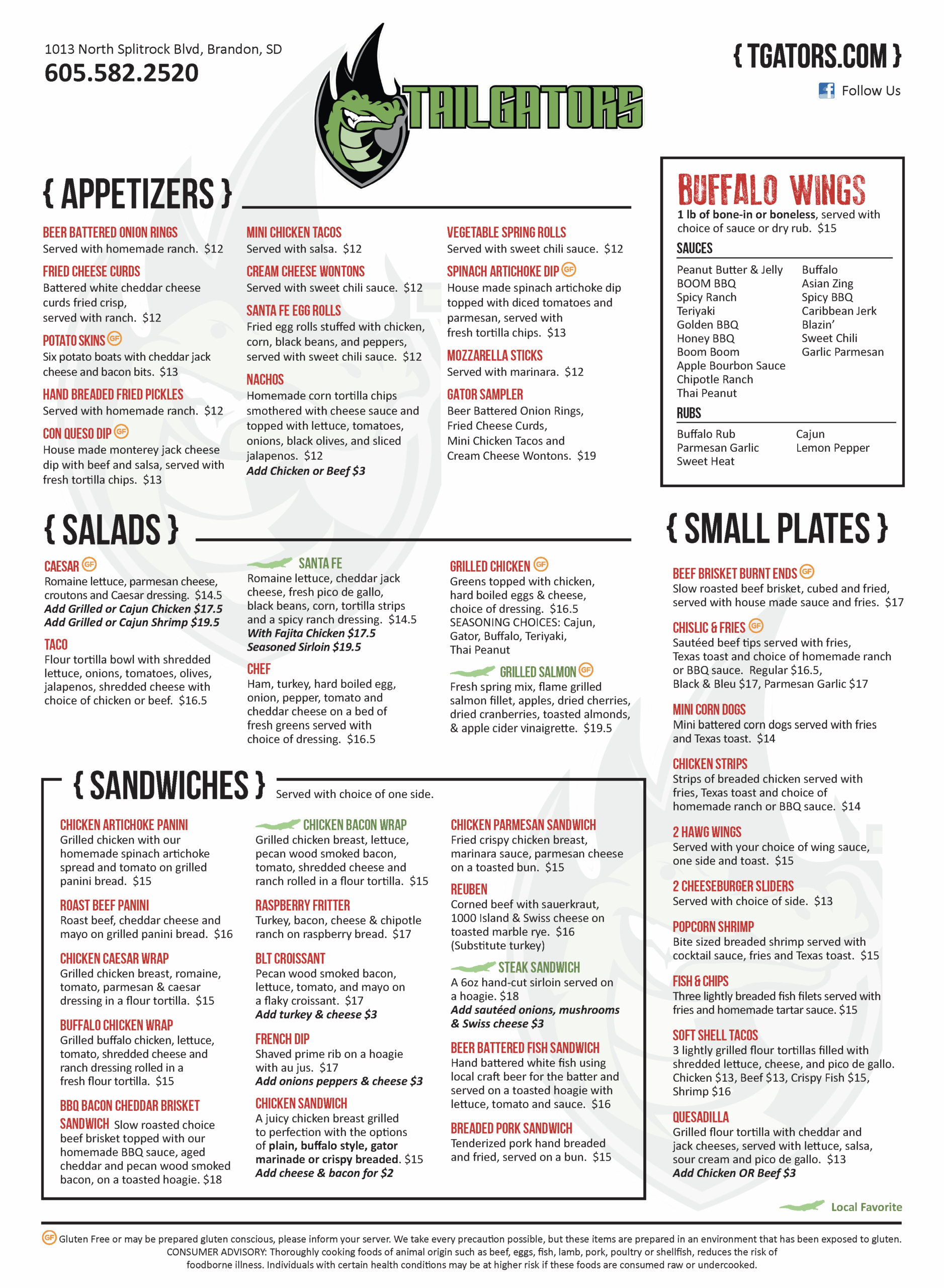 TGators_Menu_Oct_2025_Page_1